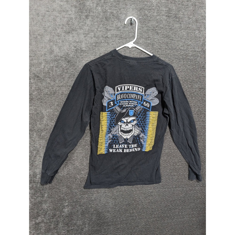 Port & Company Fort Jackson Vipers Bravo Company 3-60 Long Sleeve Shirt Black S